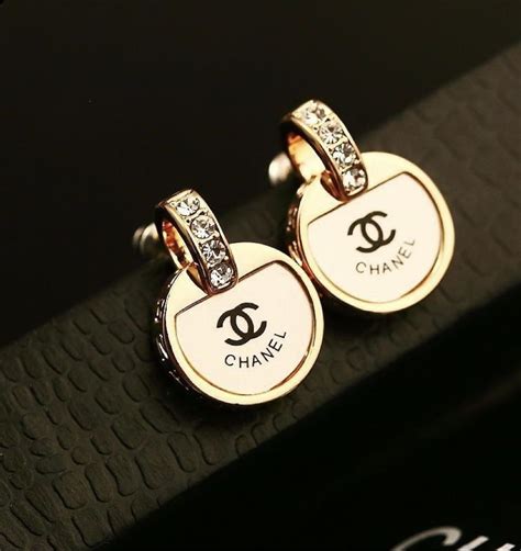 gold chanel earrings replica|knockoff chanel earrings.